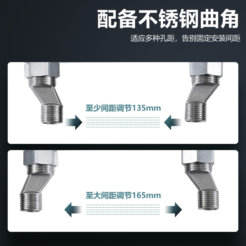 華帝(VATTI)衛浴精銅龍頭淋浴花灑套裝花灑雅黑墨克方形噴頭手持花灑套裝 噴槍花灑淋浴器套裝 084127B