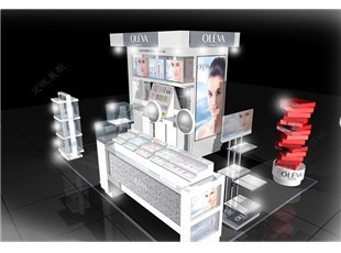 定旺展柜 專注化妝品展柜設計制作，鄭州展柜廠家提供一體化服務